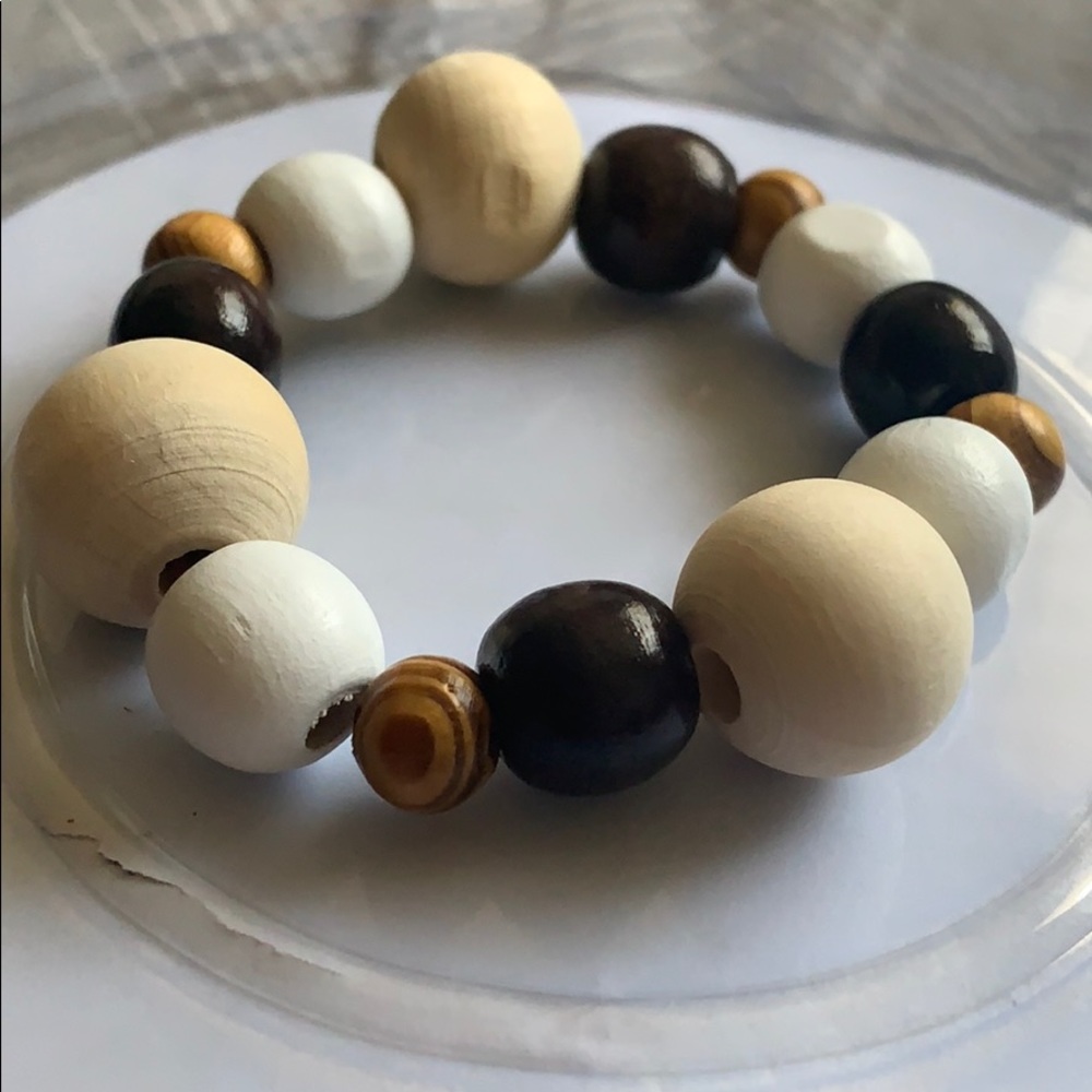 Handmade African wooden bracelet